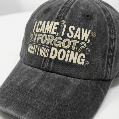 The "Senior Moment" Cap - I Came, I Saw, I Forgot