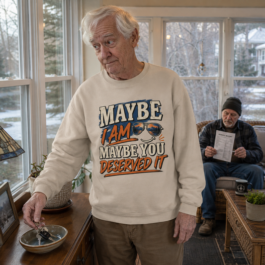 "Maybe I Am. Maybe You Deserved It" Vintage Sweatshirt