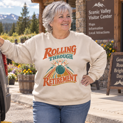 "Rolling Through Retirement" Vintage Sweatshirt