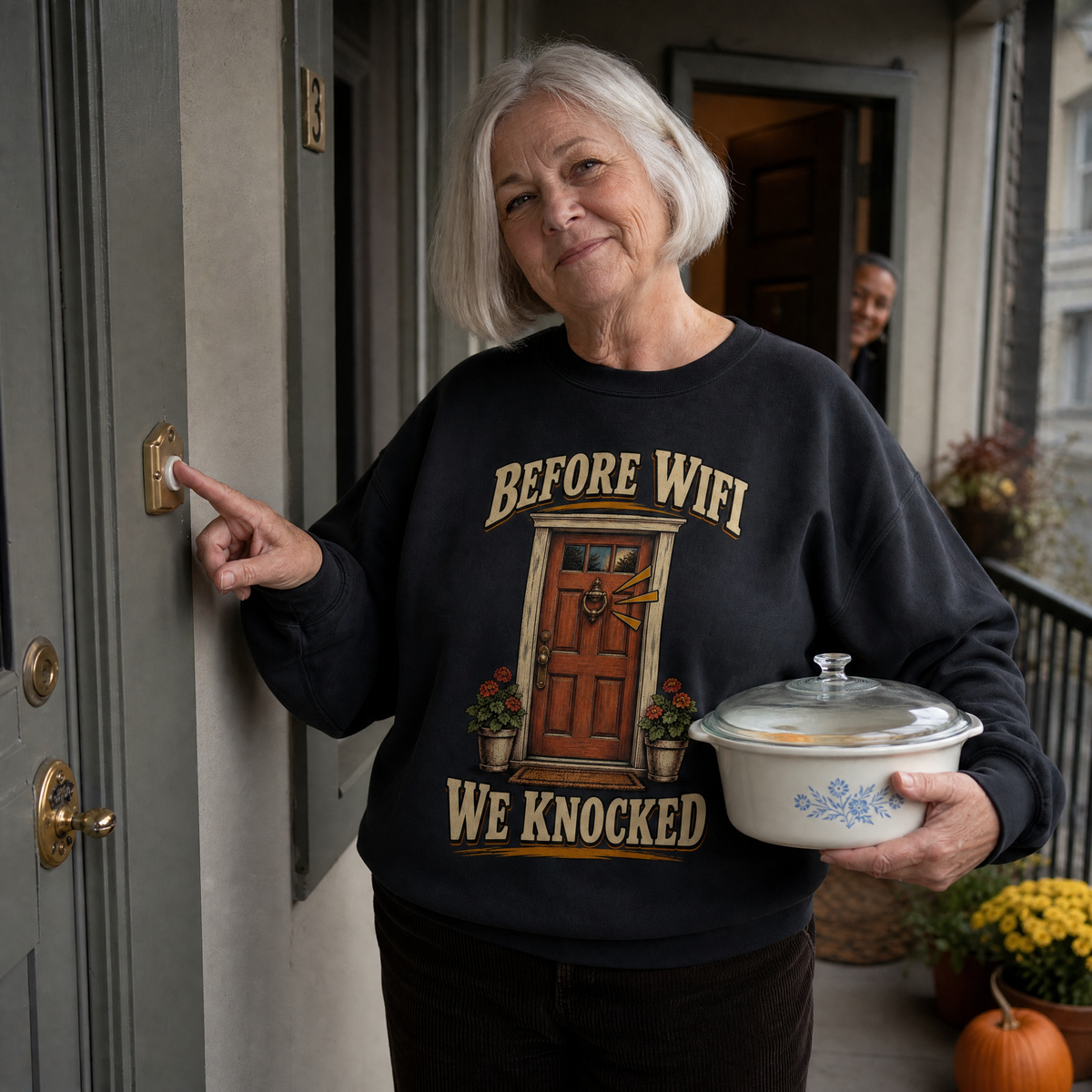 "Before Wifi We Knocked" Vintage Sweatshirt