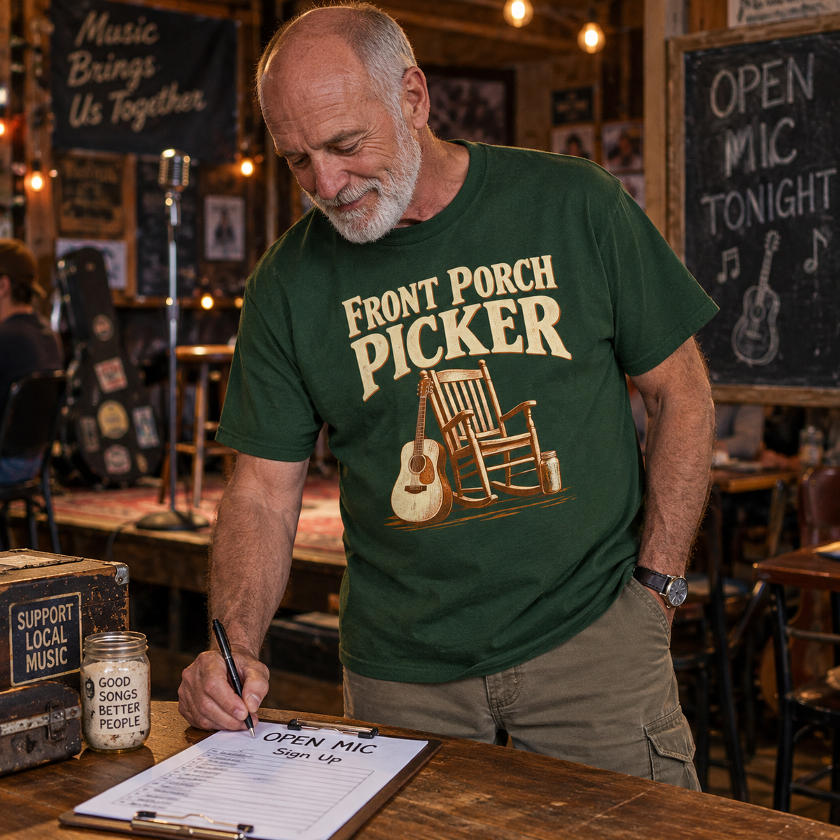 "Front Porch Picker" Vintage T-Shirt