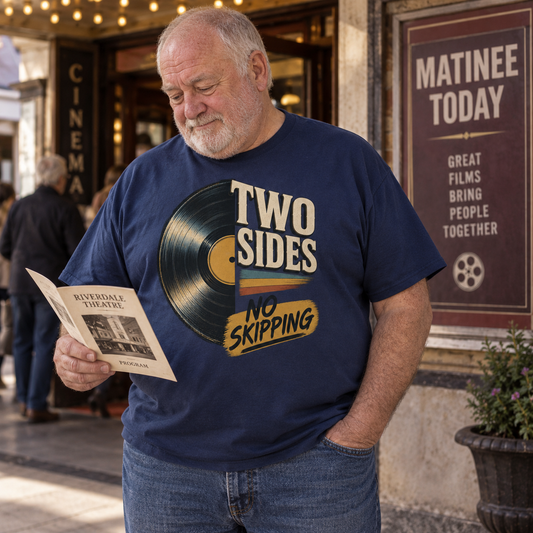 "Two Sides. No Skipping" Vintage T-Shirt