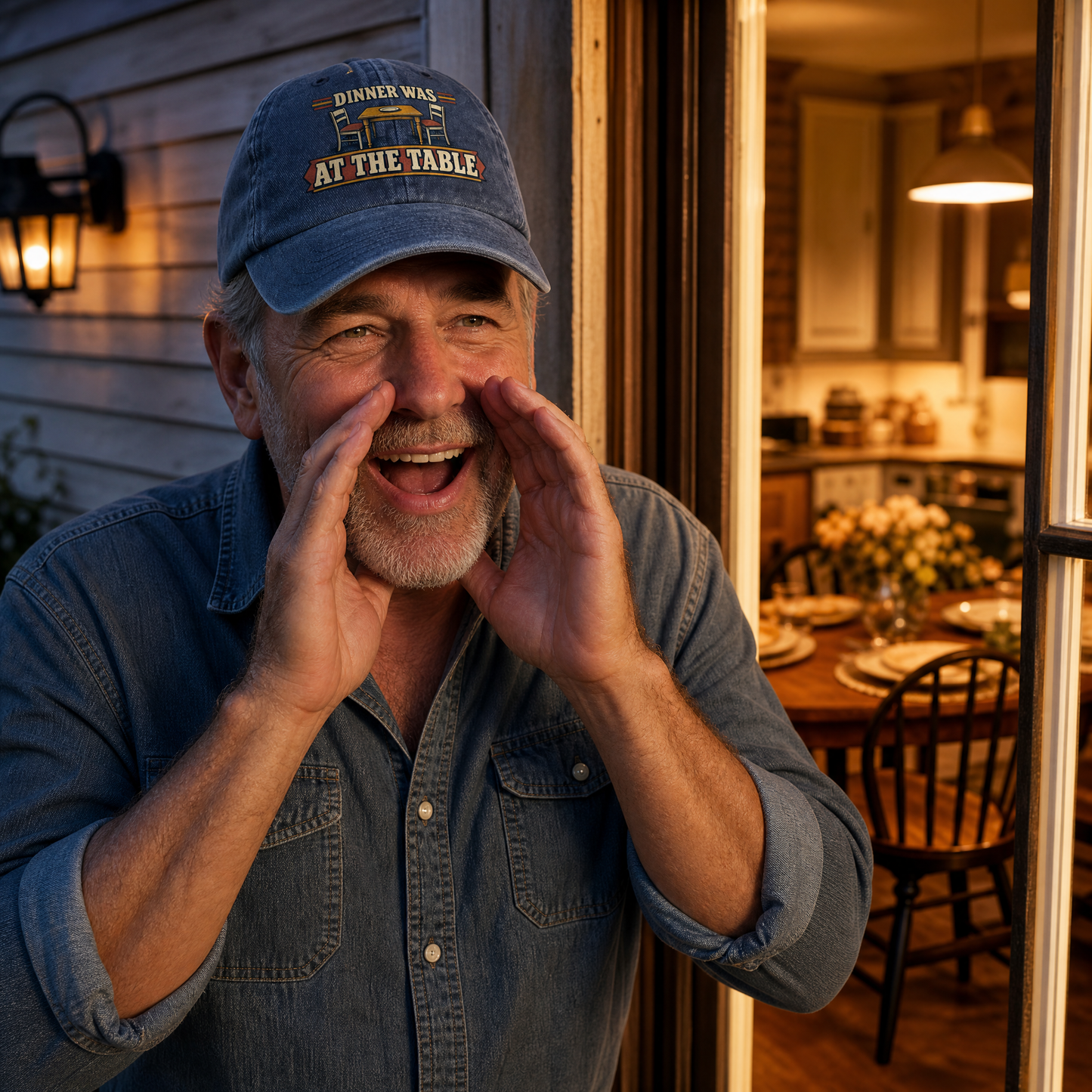 "Dinner Was At The Table" Vintage Washed Cap
