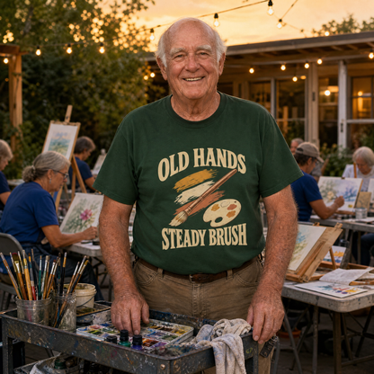 "Old Hands Steady Brush" Vintage T-Shirt
