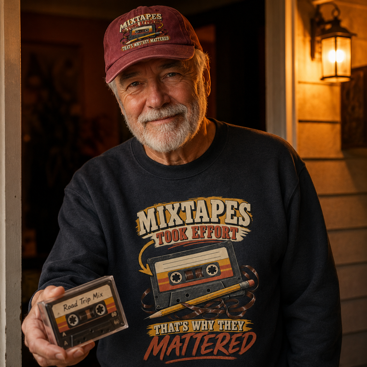 "Mixtapes Took Effort. That's Why They Mattered" Vintage Sweatshirt