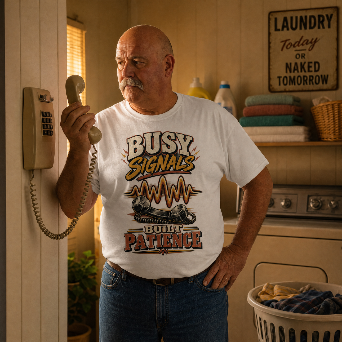 "Busy Signals Built Patience" Vintage T-Shirt