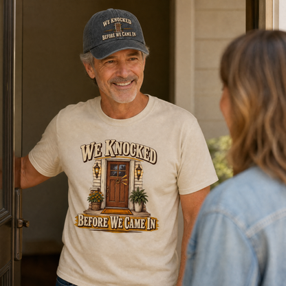 "We Knocked Before We Came In" Vintage T-Shirt