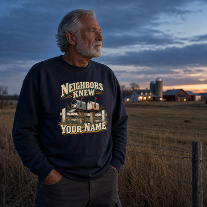 "Neighbors Knew Your Name" Vintage Sweatshirt