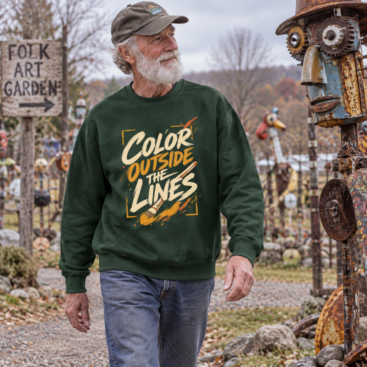 "Color Outside The Lines" Vintage Sweatshirt