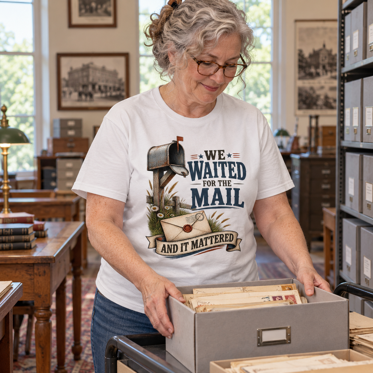 "We Waited For The Mail And It Mattered" Vintage T-Shirt