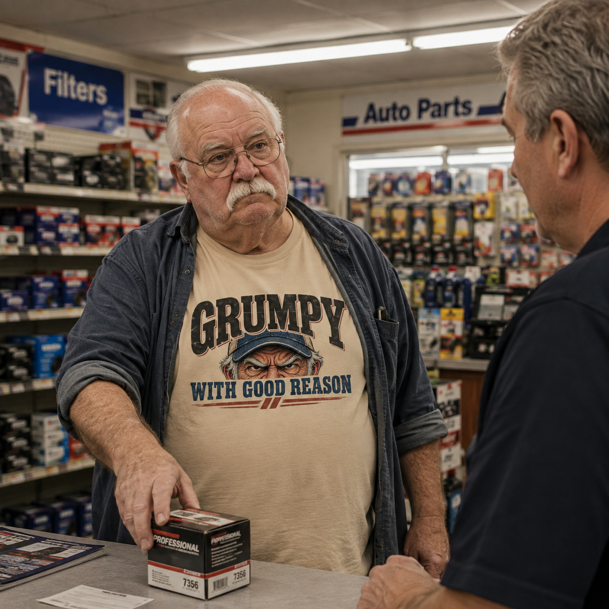 "Grumpy With Good Reason" Vintage T-Shirt