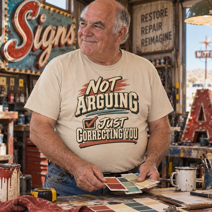 "Not Arguing. Just Correcting You" Vintage T-Shirt