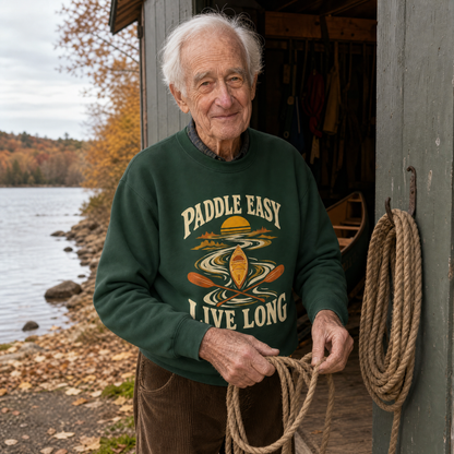 "Paddle Easy. Live Long" Vintage Sweatshirt