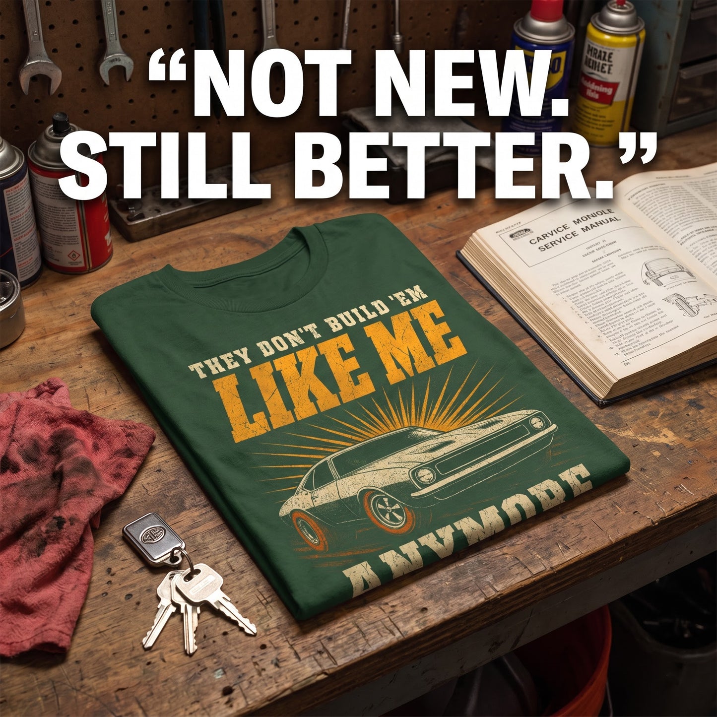 "They Don't Build 'Em Like Me Anymore" Vintage T-Shirt
