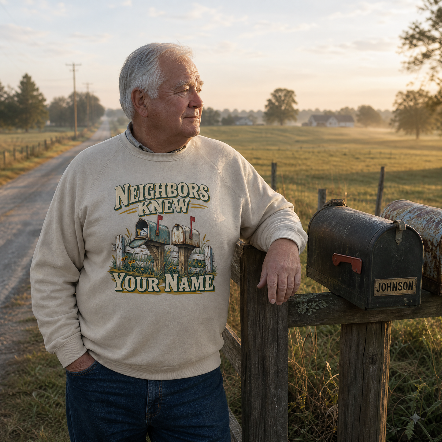 "Neighbors Knew Your Name" Vintage Sweatshirt