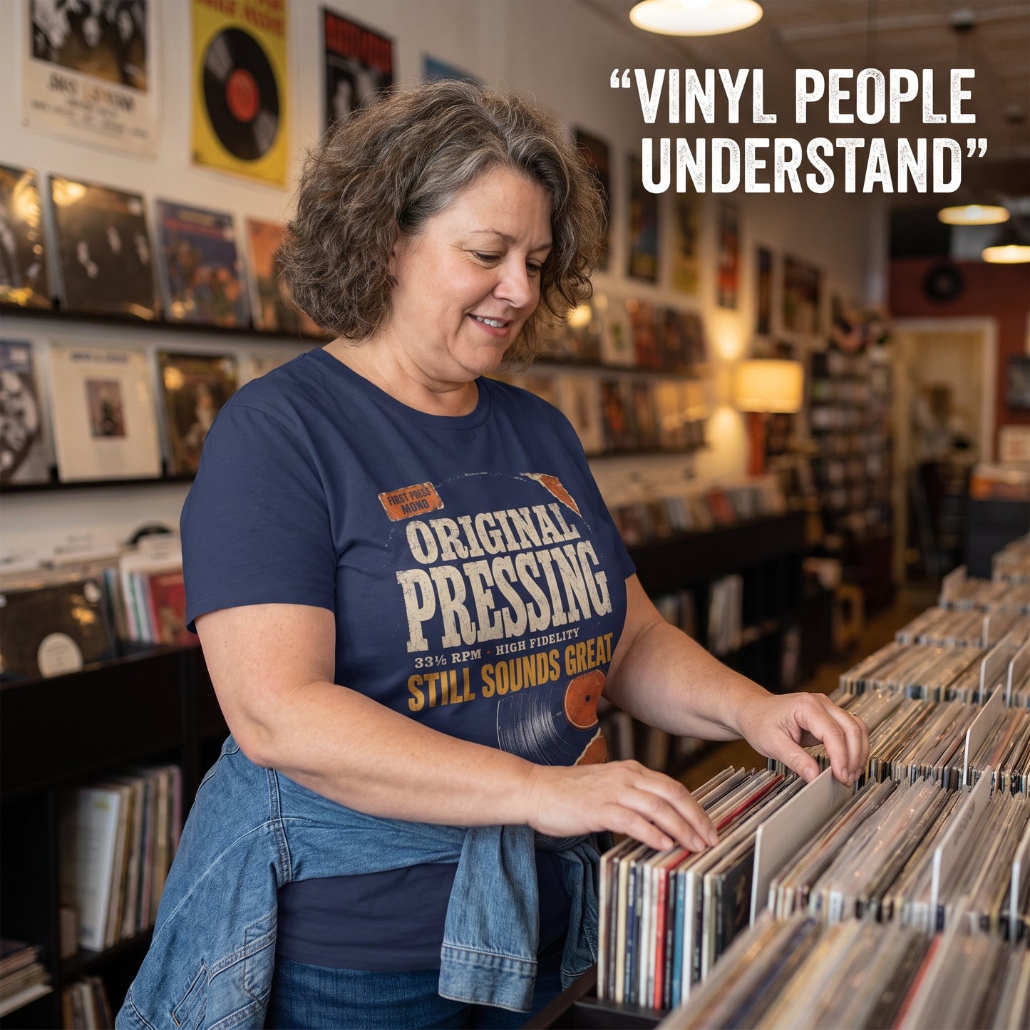 "Original Pressing Still Sounds Great" Vintage T-Shirt