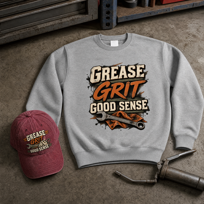 "Grease Grit Good Sense" Vintage Sweatshirt