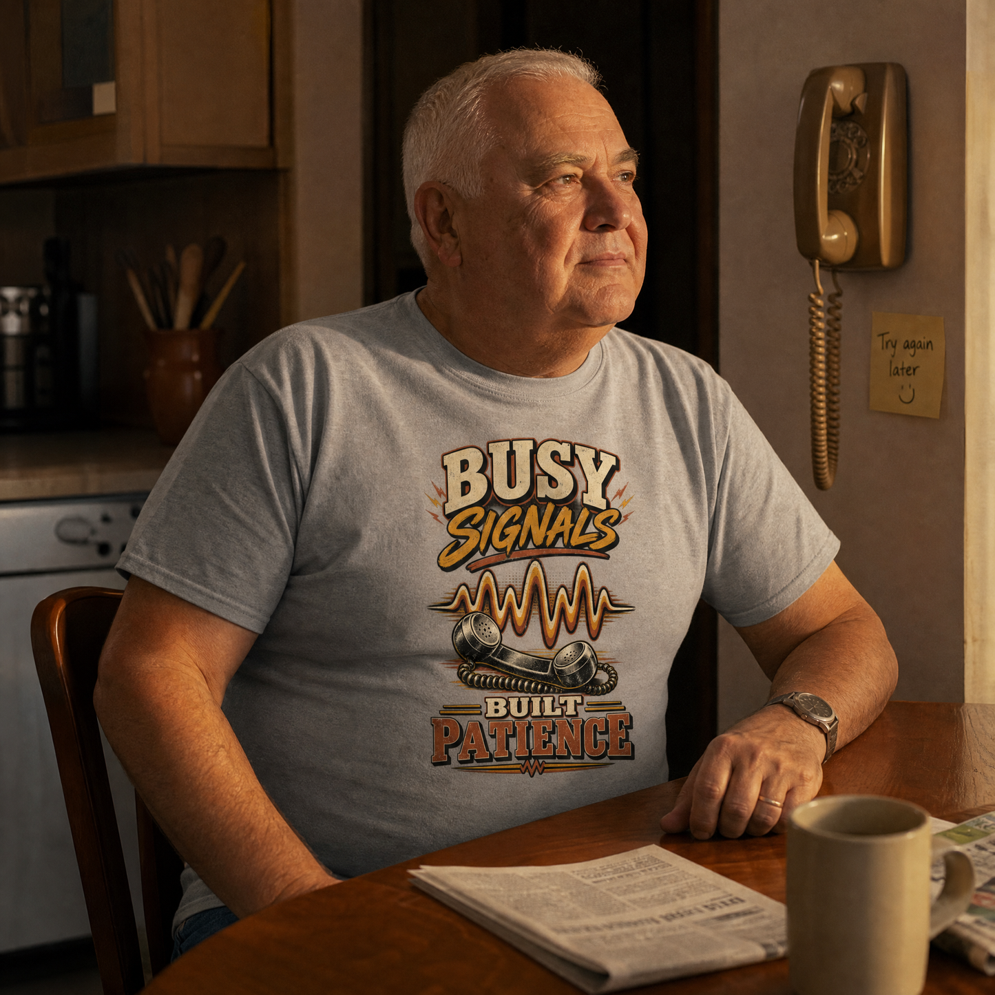 "Busy Signals Built Patience" Vintage T-Shirt