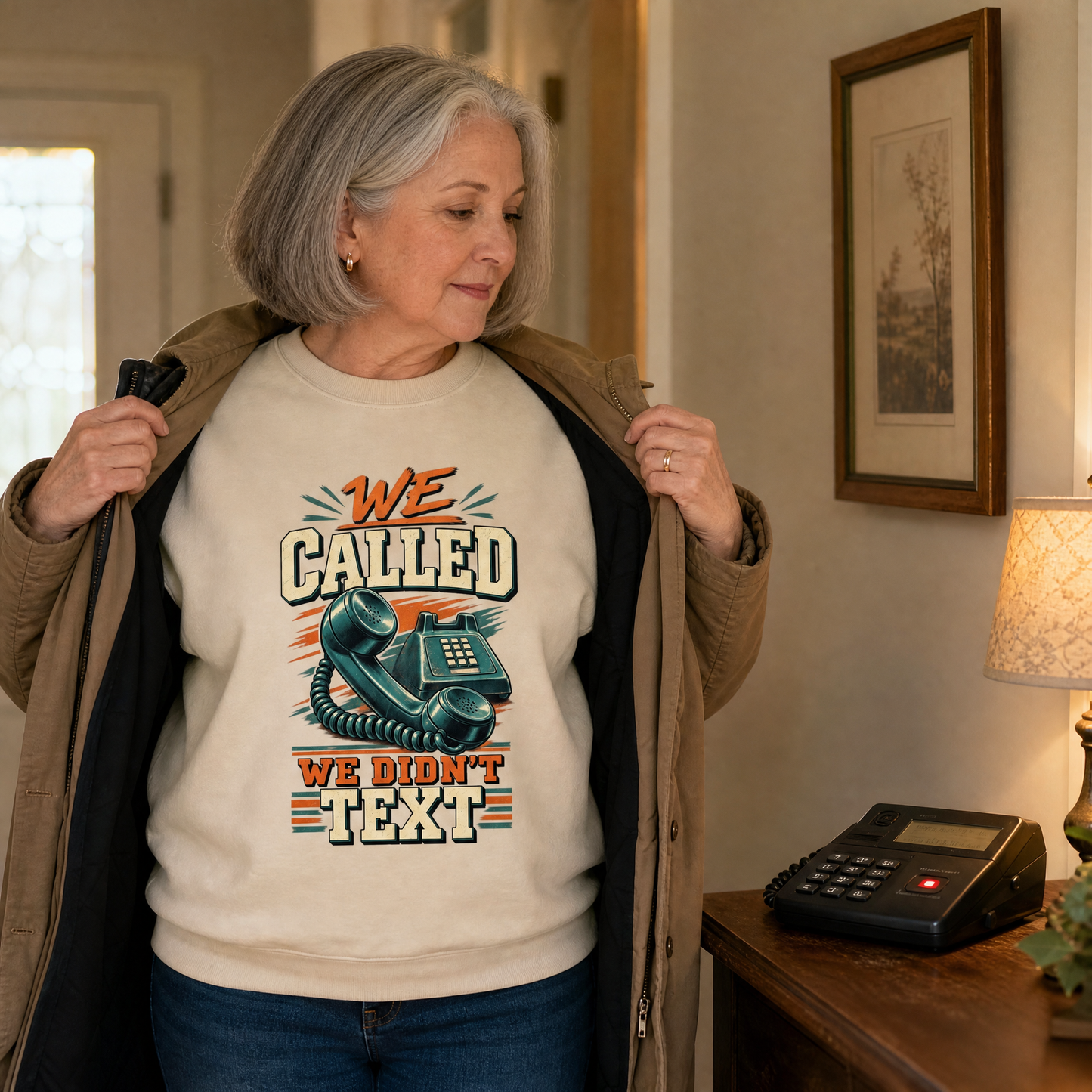 "We Called. We Didn't Text" Vintage Sweatshirt