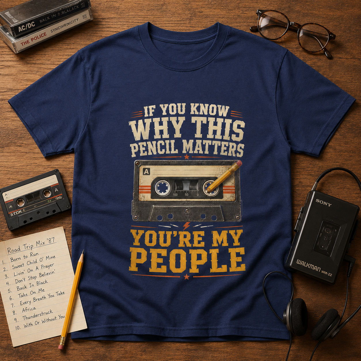 "If You Know Why This Pencil Matters, You're My People" Vintage T-Shirt