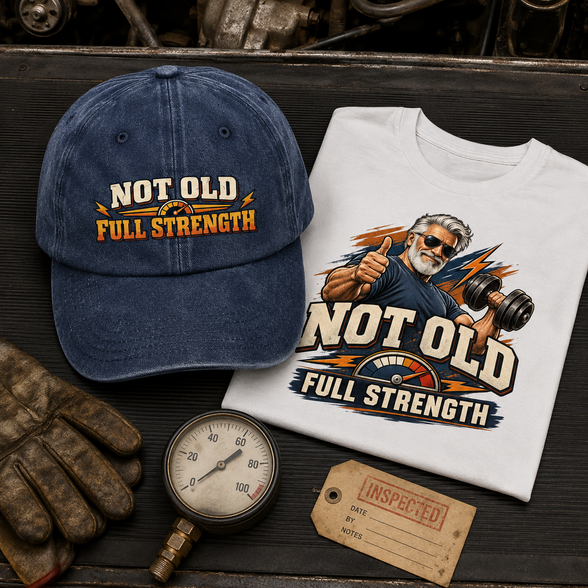 "Not Old. Full Strength" Vintage Washed Cap