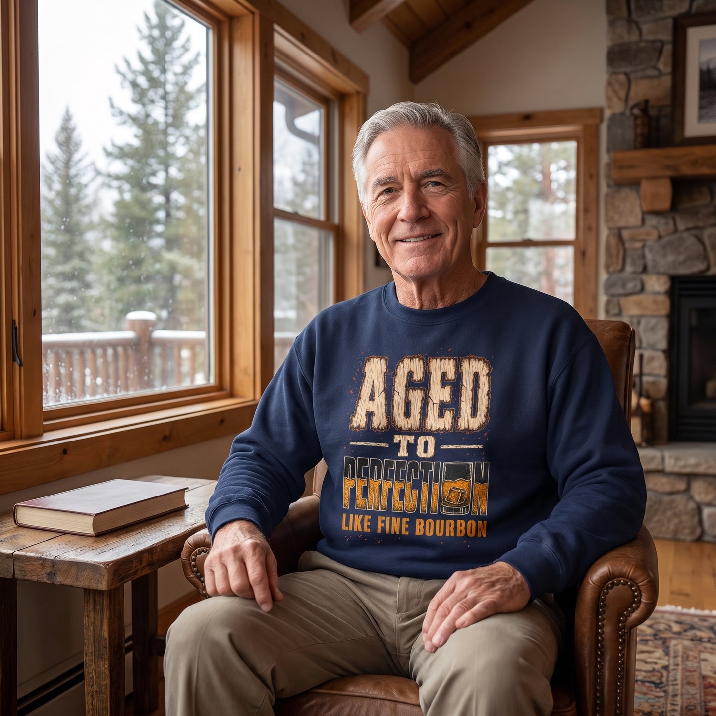 "Aged To Perfection Like Fine Bourbon" Vintage Sweatshirt