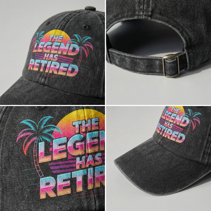 “The Legend Has Retired” Sunset Fadewave Icon Cap