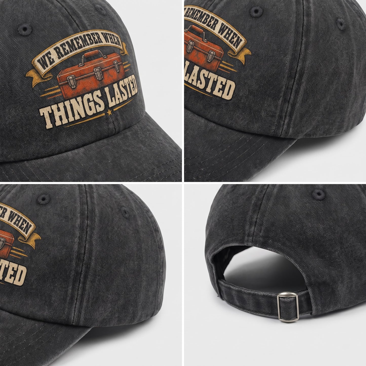 "We Remember When Things Lasted" Vintage Washed Cap