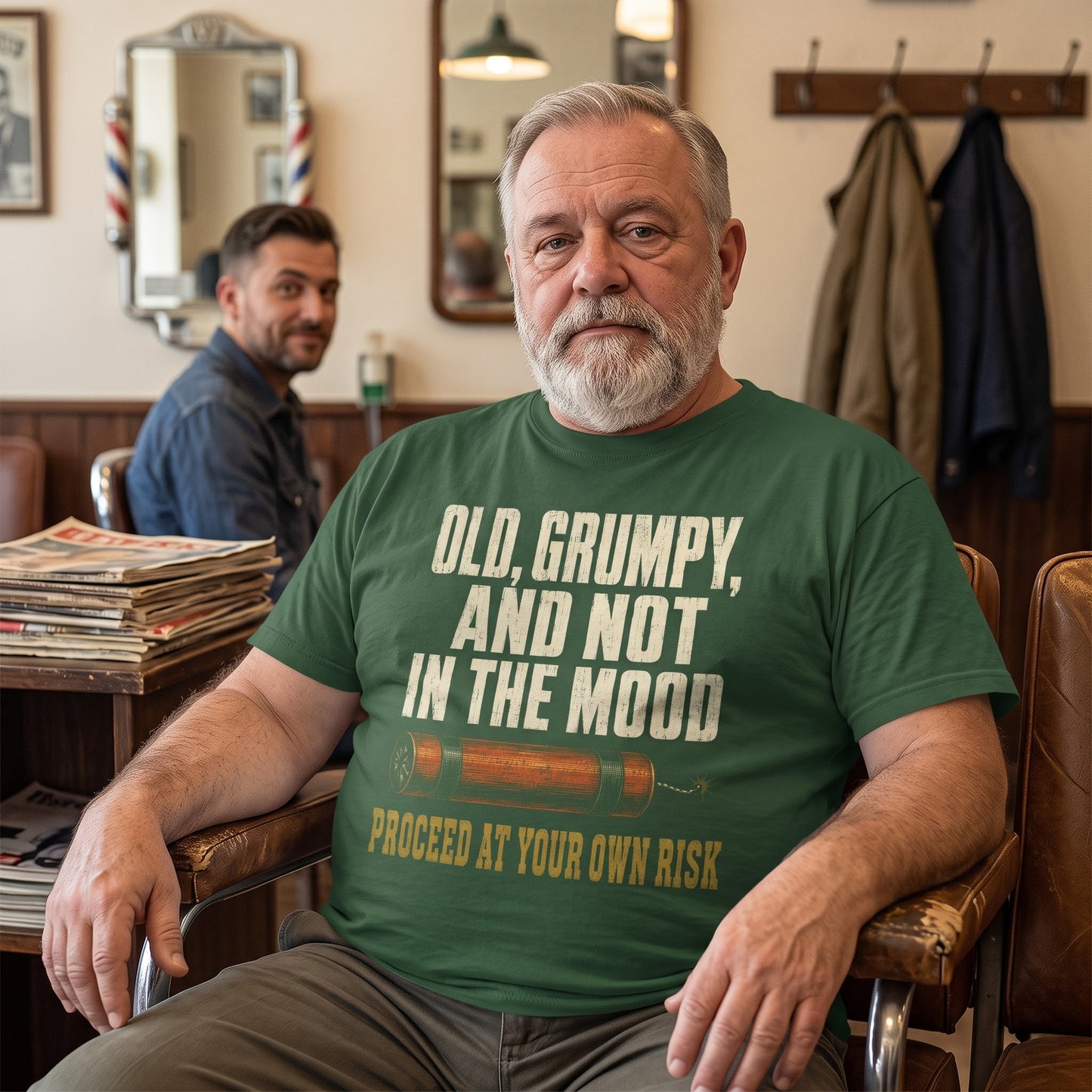 "Old, Grumpy and Not in the Mood" Vintage T-Shirt
