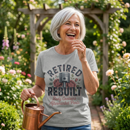 "Retired Rebuilt Body Contains Aftermarket Parts" Vintage T-Shirt