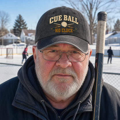 "Cue Ball No Clock" Vintage Washed Cap
