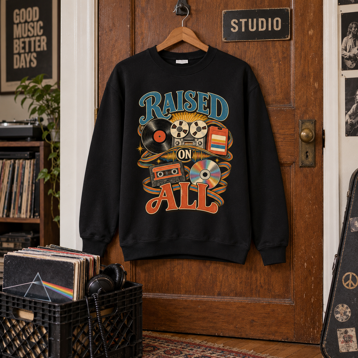 "Raised On All" Vintage Sweatshirt
