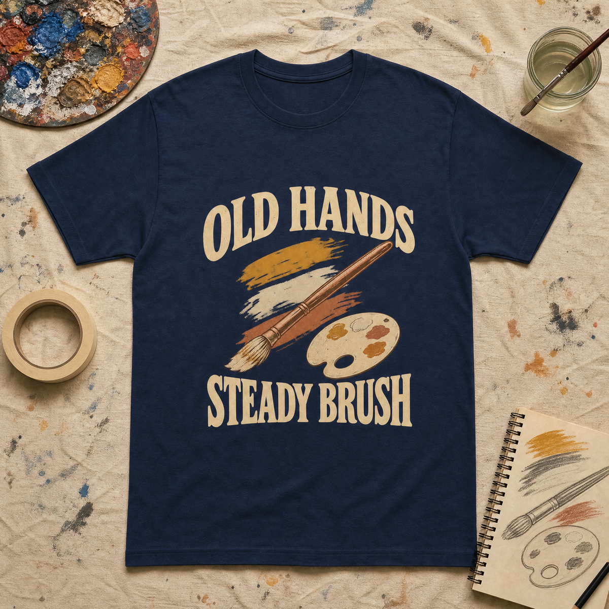 "Old Hands Steady Brush" Vintage T-Shirt