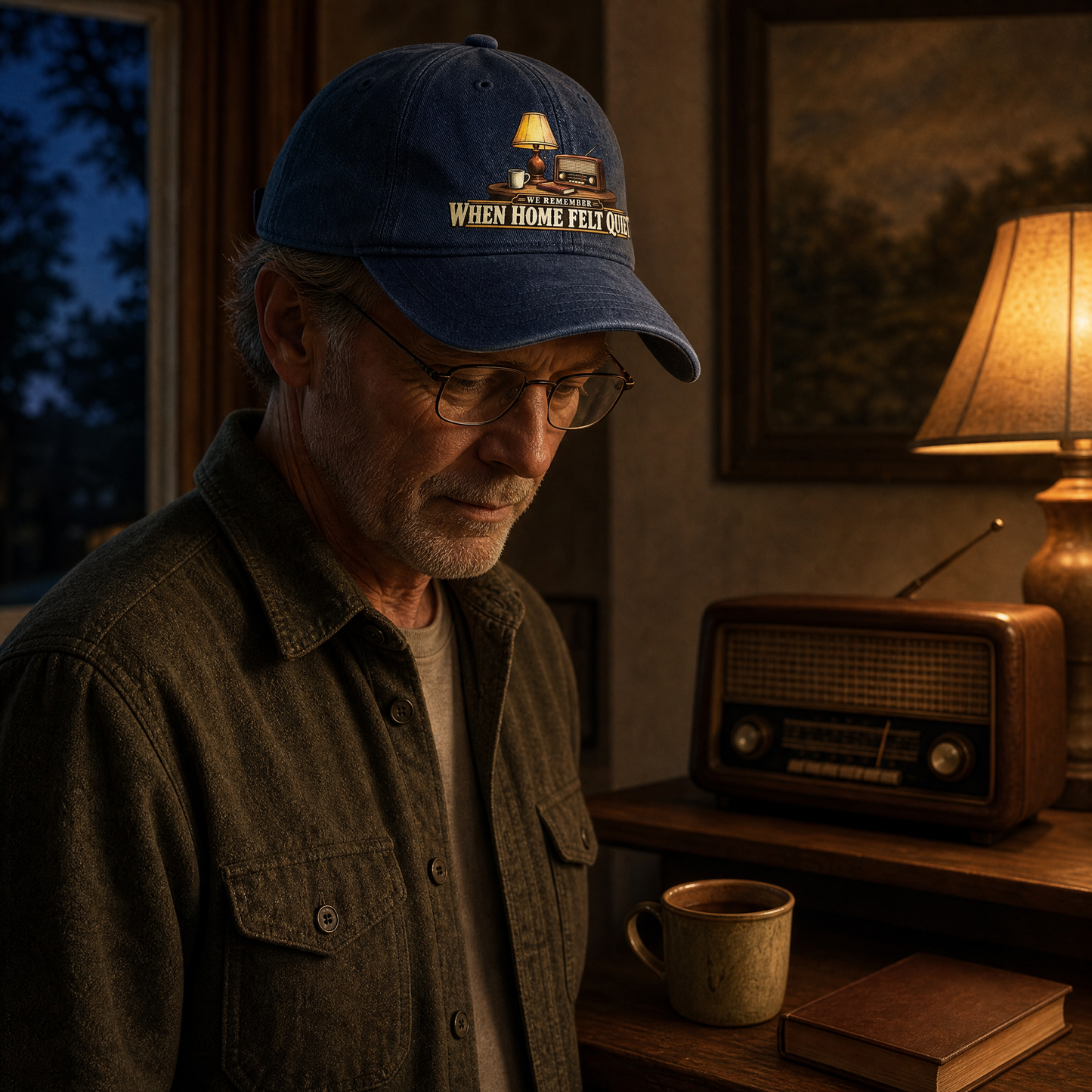 "We Remember When Home Felt Quiet" Vintage Washed Cap