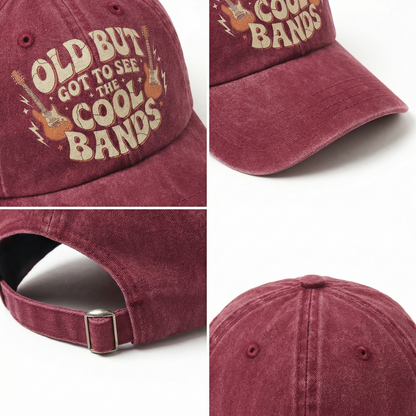 "Old But Got to See the Cool Bands" Vintage Guitar Cap