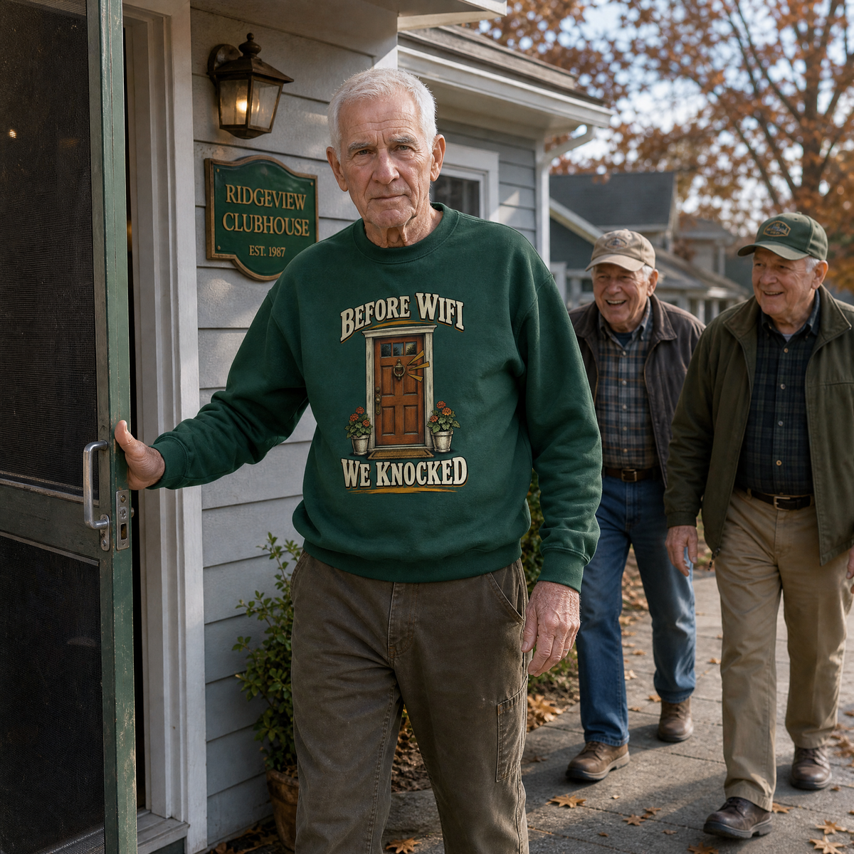 "Before Wifi We Knocked" Vintage Sweatshirt