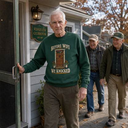 "Before Wifi We Knocked" Vintage Sweatshirt