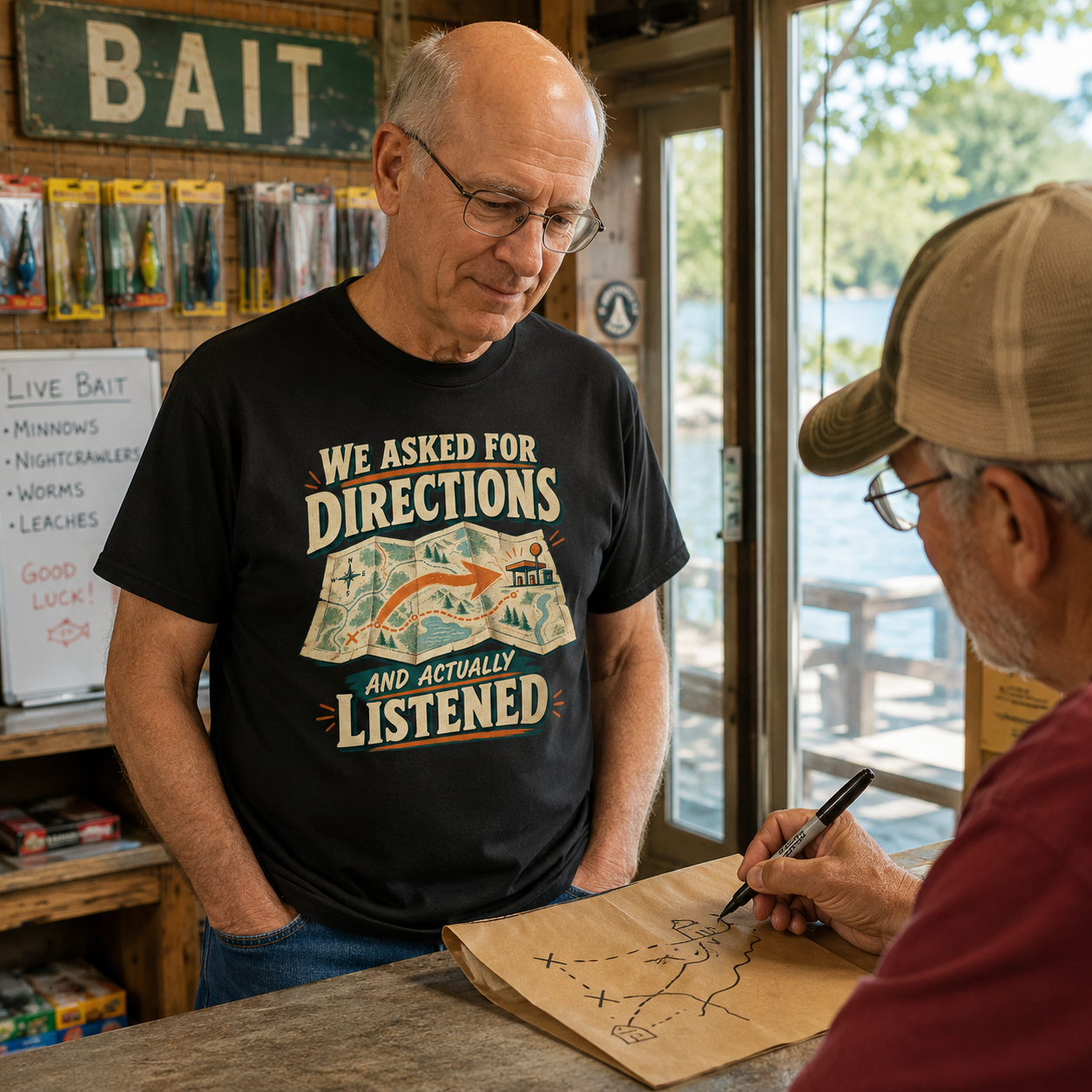 "We Asked For Directions And Actually Listened" Vintage T-Shirt