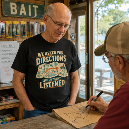 "We Asked For Directions And Actually Listened" Vintage T-Shirt