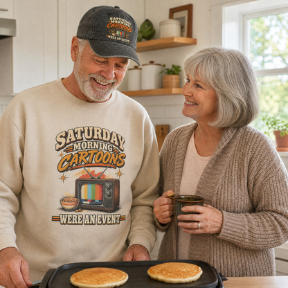 "Saturday Morning Cartoons Were an Event" Vintage Sweatshirt
