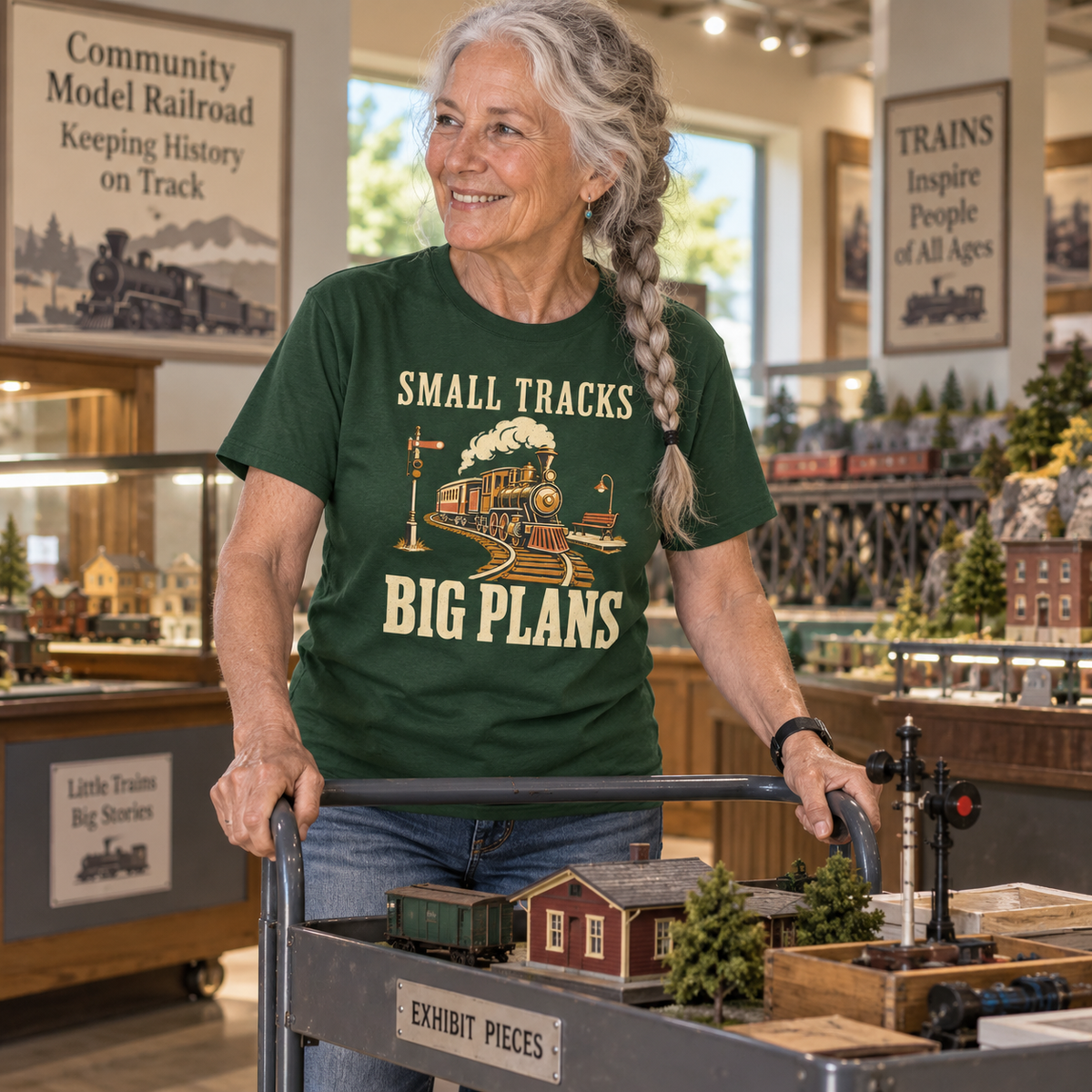 "Small Tracks. Big Plans" Vintage T-Shirt
