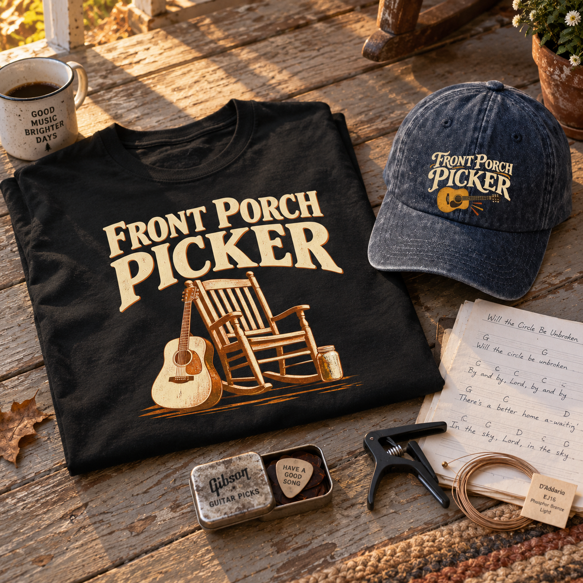 "Front Porch Picker" Vintage T-Shirt