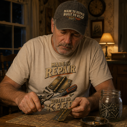 "Made To Repair. Built To Keep" Vintage T-Shirt