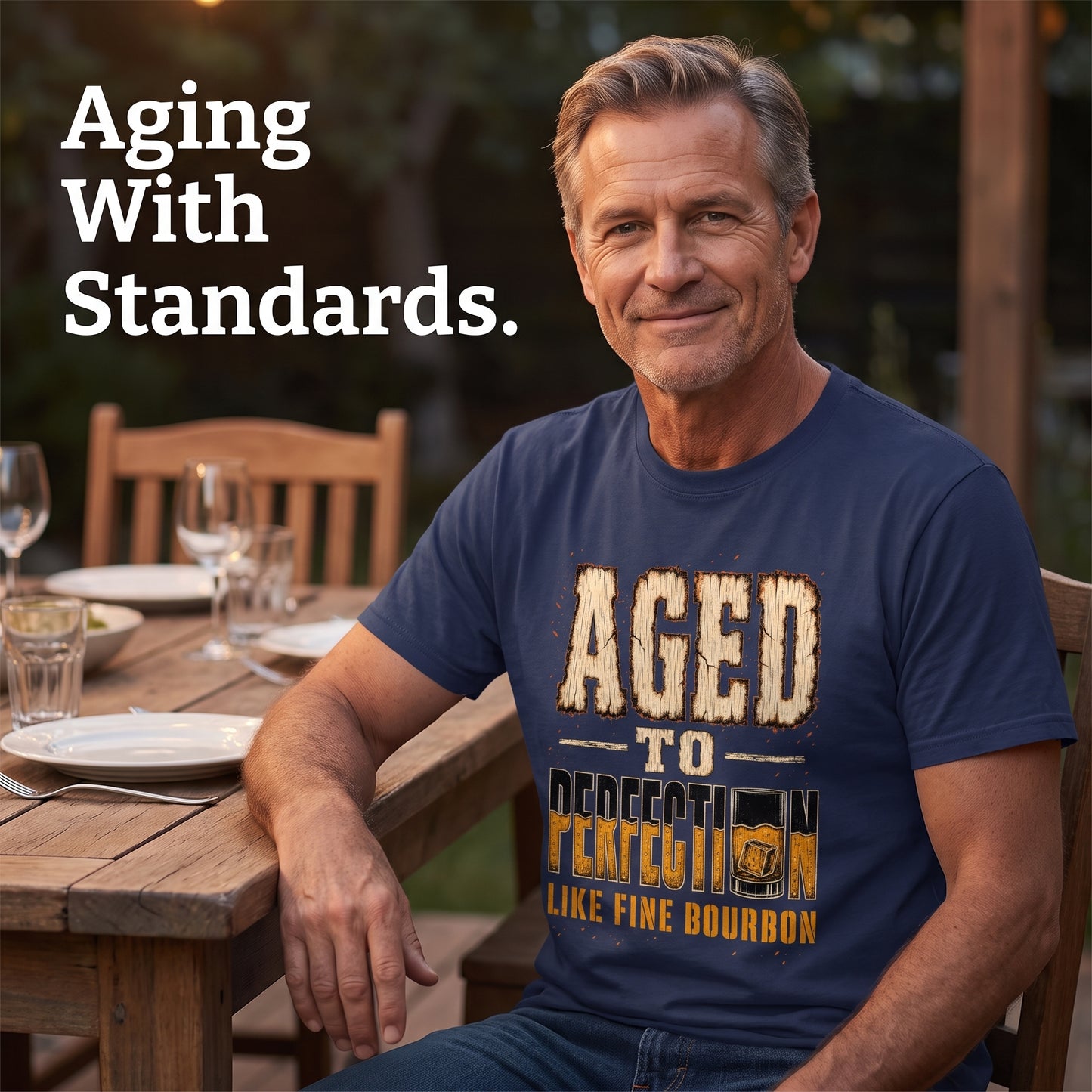 "Aged To Perfection Like Fine Bourbon" Vintage T-Shirt