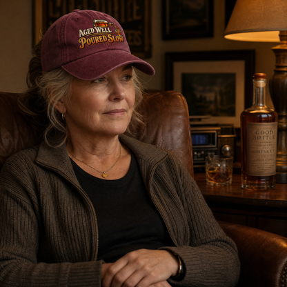 "Aged Well. Poured Slow" Vintage Washed Cap