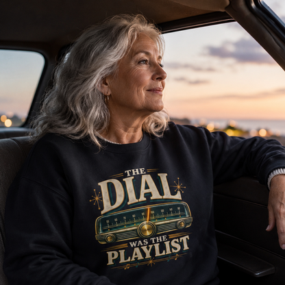 "The Dial Was The Playlist" Vintage Sweatshirt