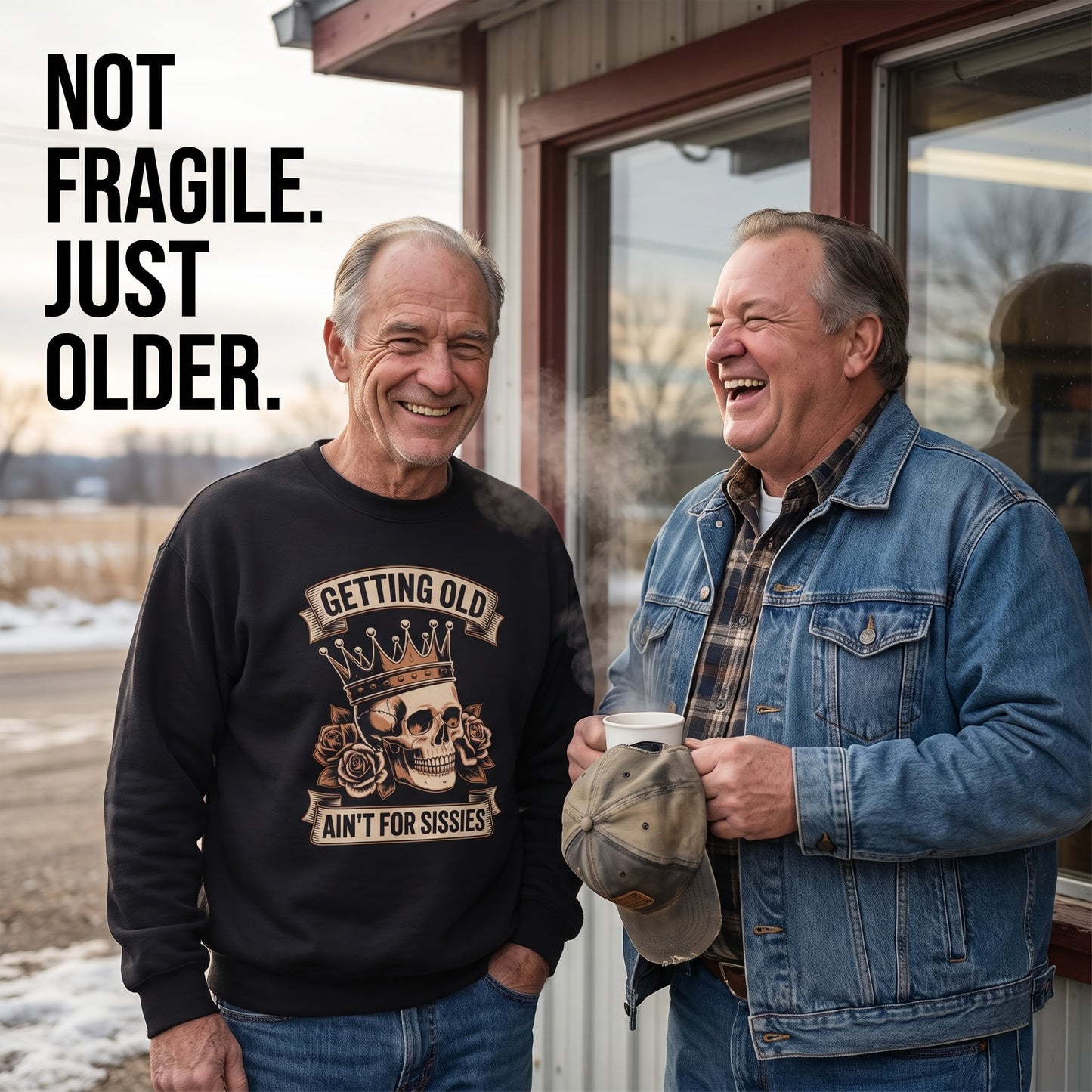 "Getting Old Ain’t For Sissies" Vintage Sweatshirt