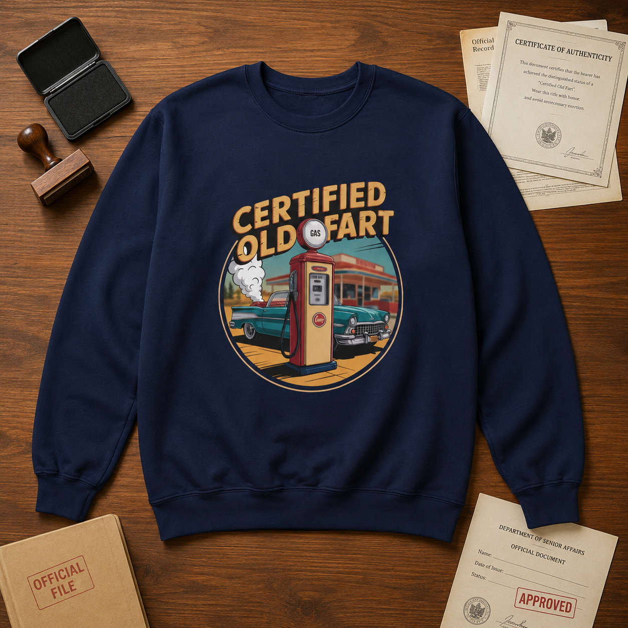 "Certified Old Fart" Vintage Sweatshirt