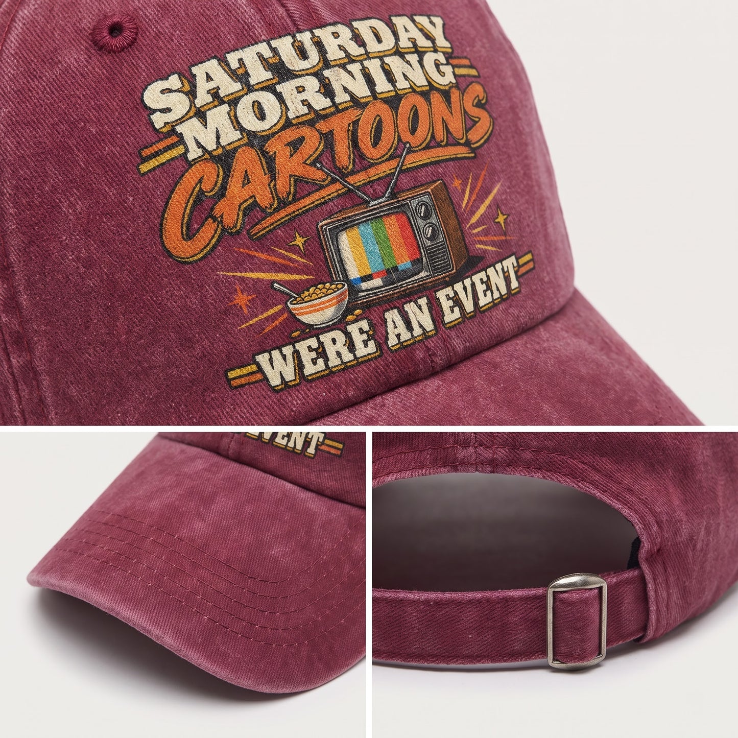 "Saturday Morning Cartoons Were an Event" Vintage Washed Cap