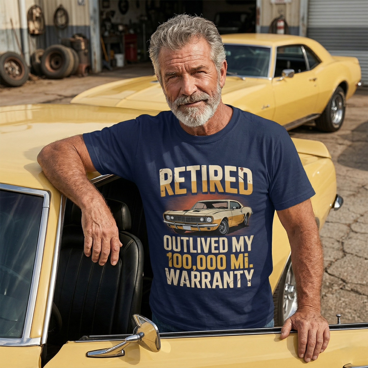 "Retired Outlived My 100,000 Mile Warranty" Vintage T-Shirt